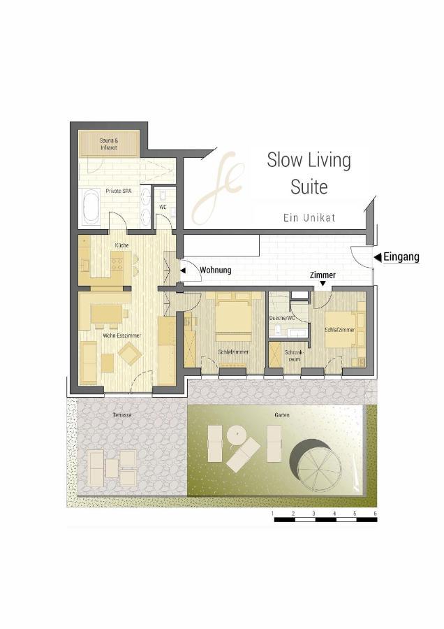 Slow Living Suite - Ferienwohnung Mit Privater Sauna & Garten Fiss Ngoại thất bức ảnh